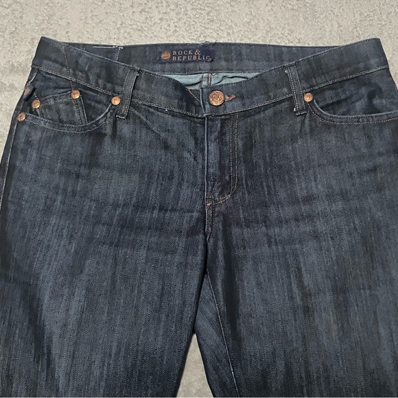 Rock & Republic Kasandra bootcut dark wash size 31 x 33 length - Picture 10 of 11